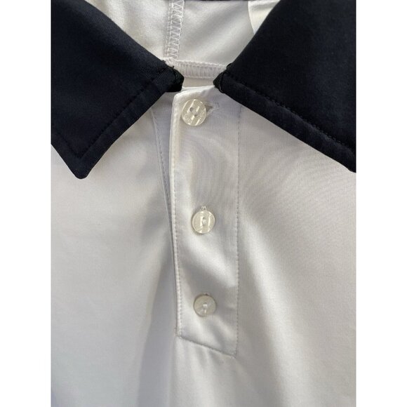 Ellesse Mens Red White Black  Polo Shirt Size Medium Tennis Italian - Picture 7 of 12